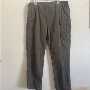 5.11 Tactical Men's Olive Green Cargo Pants Size 36